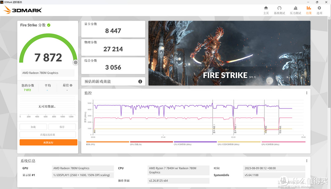 3DMark FireStrike 性能测试