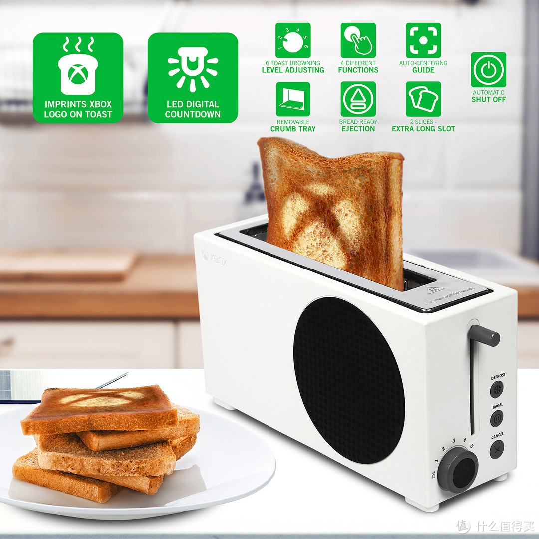 你的Xbox真成面包机了！Xbox Series S造型烤面包机上市