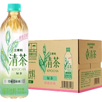 三得利清茶绿茶饮料无糖0脂茶饮500ml*15瓶